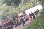 Video: ¡Tremendo susto vivió! Conductor perdió el control y se volcó en la vía a Turbaco