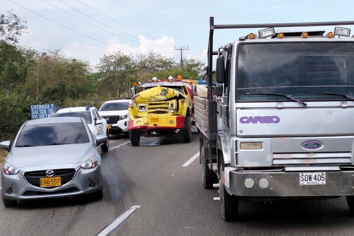 Accidente de tránsito deja una persona lesionada en la vía Turbaco–Cartagena