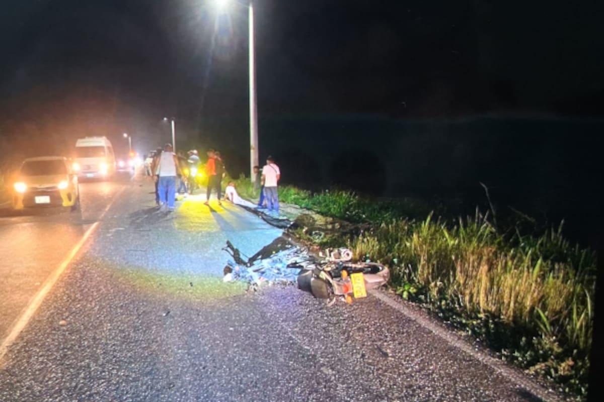 Un joven muerto y una mujer herida dejó fuerte accidente en la Zona Norte de Cartagena