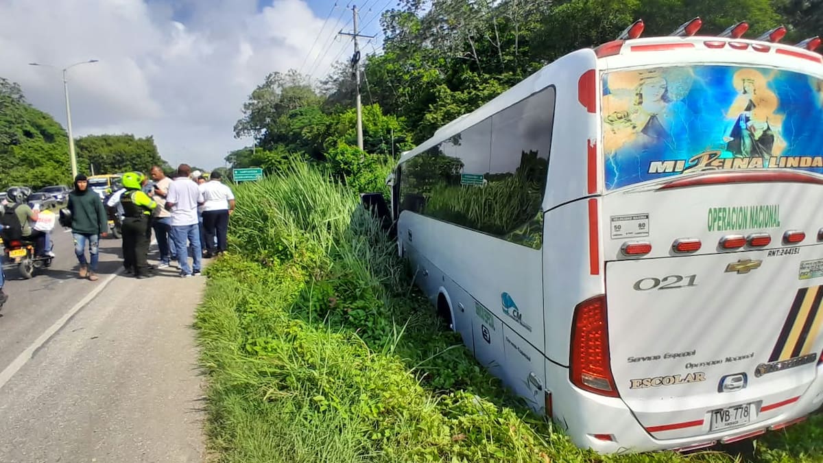 En la mañana de este miércoles, 23 de septiembre se registró un accidente de tránsito en la vía Turbaco- Cartagena.