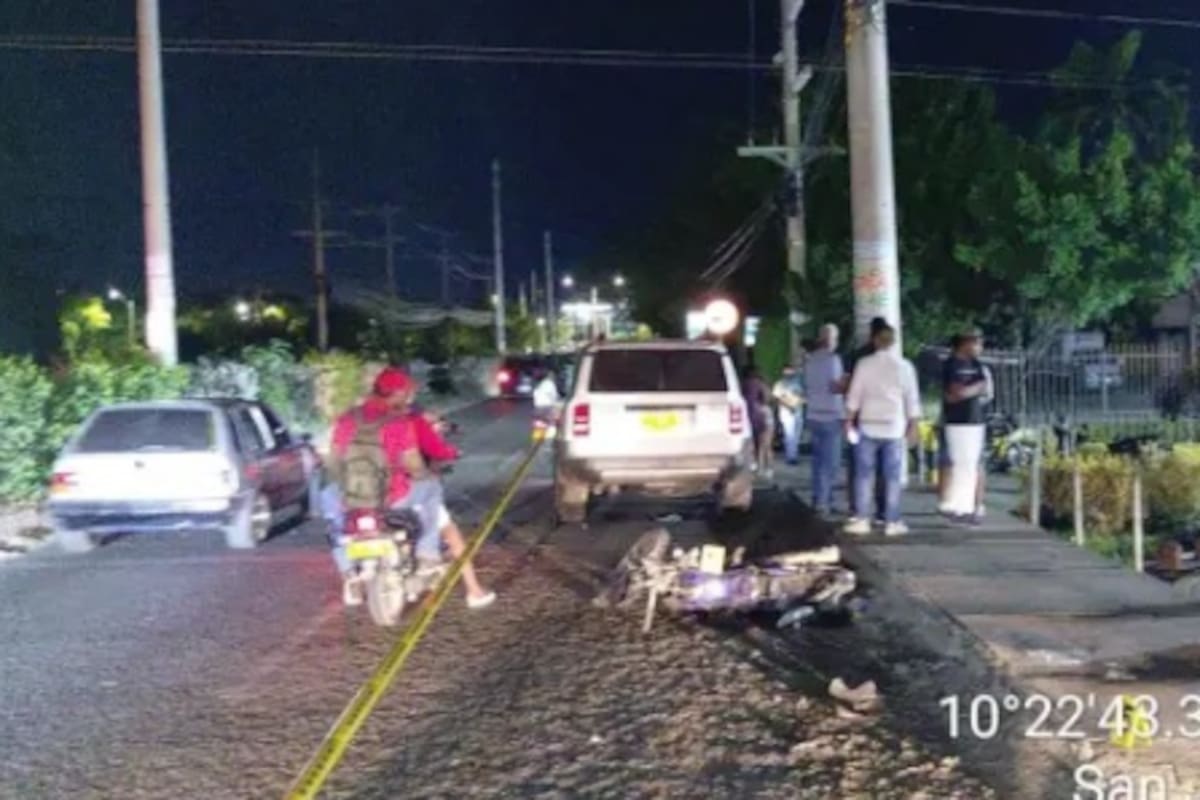 Mueren mujer y hombre en dos fuertes accidentes de motos en Canapote y Los Campanos