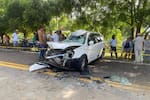 Padre e hija, las víctimas del fatal accidente entre una volqueta y vans