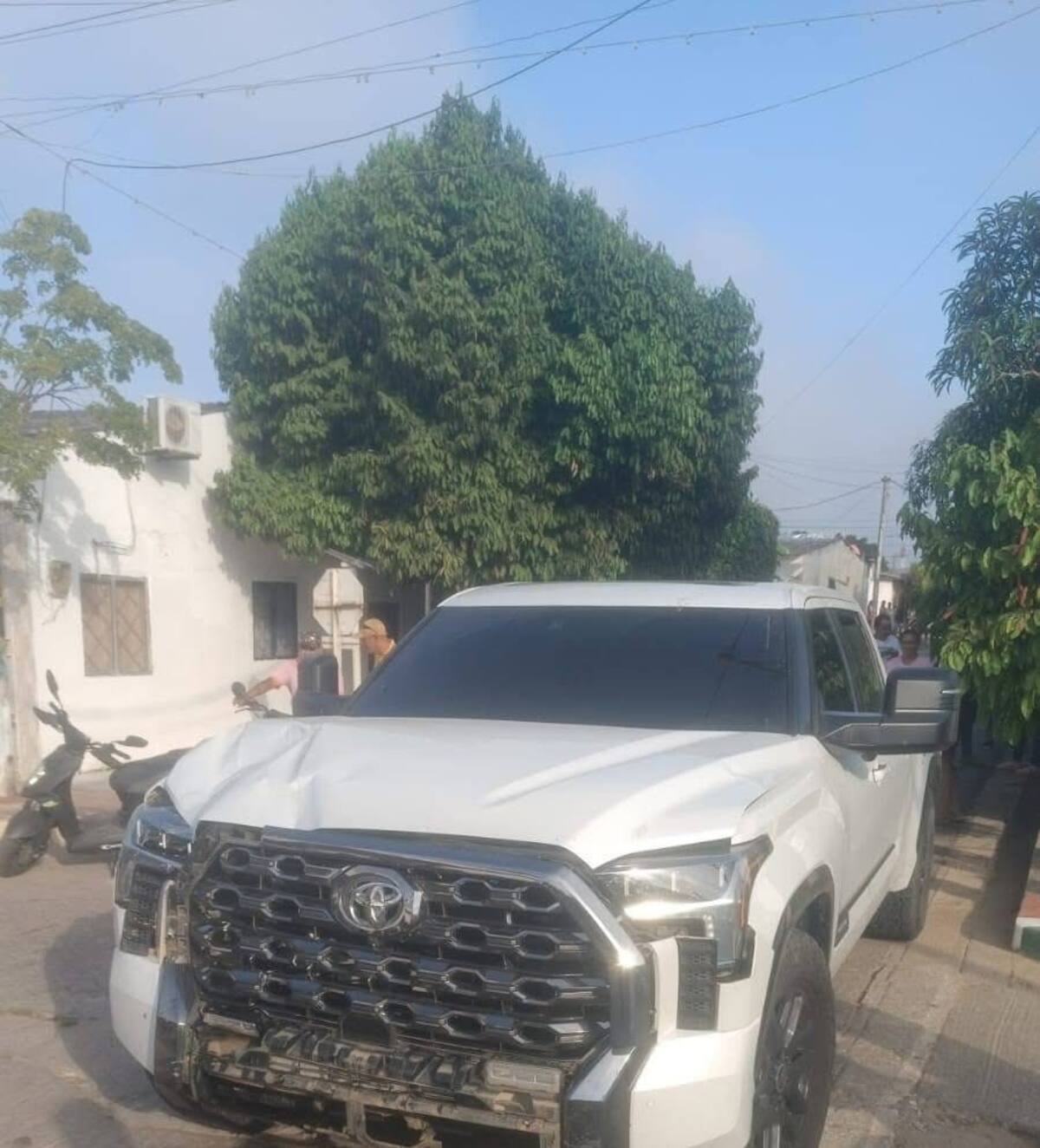 Camioneta involucrada en el siniestro ocurrido la mañana de este martes. //Foto Cortesía.