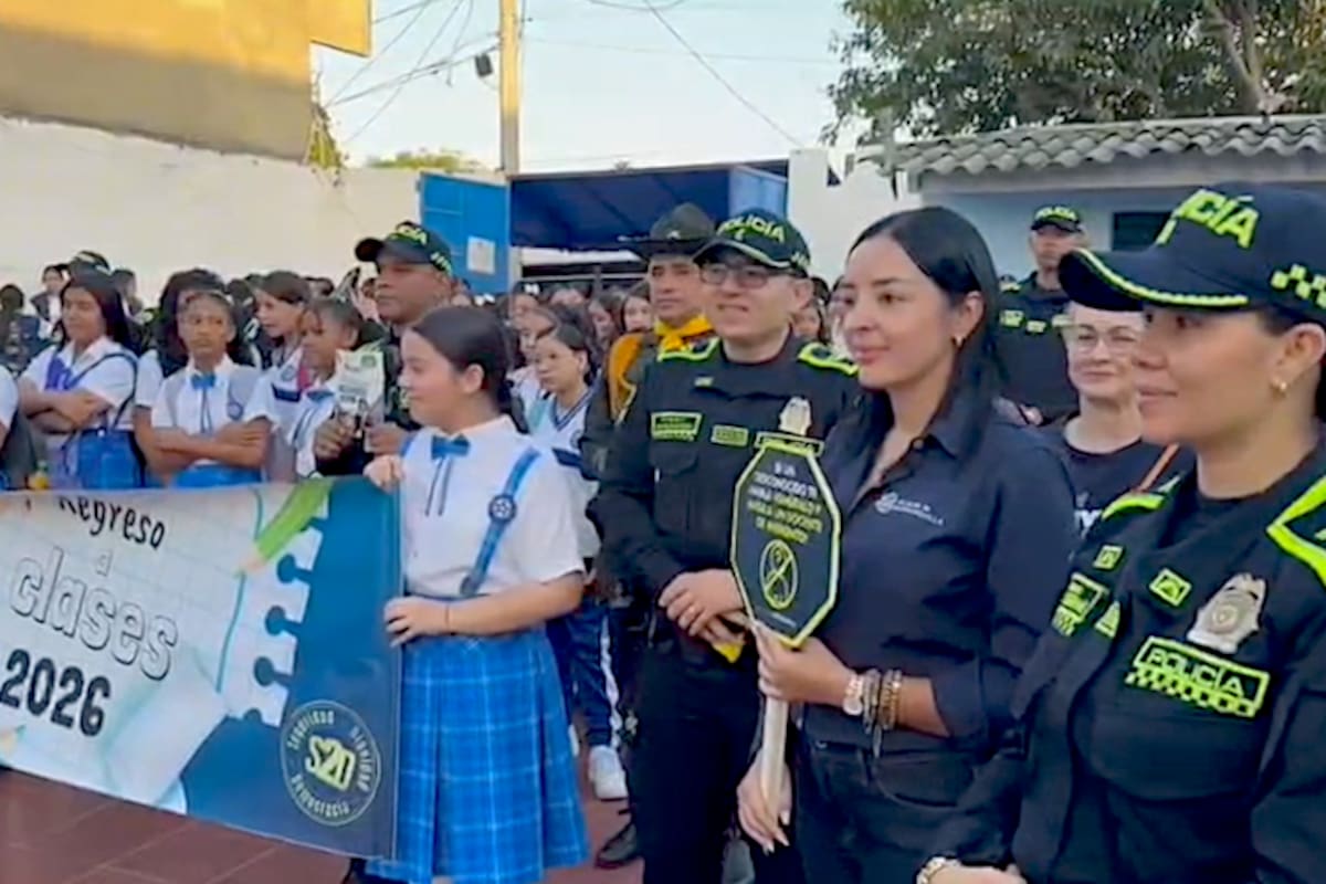 Policía acompañó el regreso a clases en Barranquilla y su área metropolitana