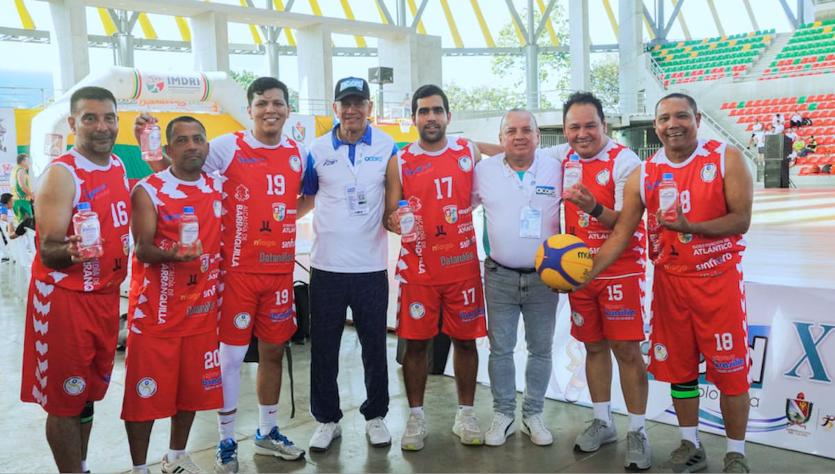 Equipo de Acord Atlántico que obtuvo bronce en baloncesto 3x3 de los Juegos Nacional de Acord Colombia que se disputaron en Ibagué.//Cortesía.