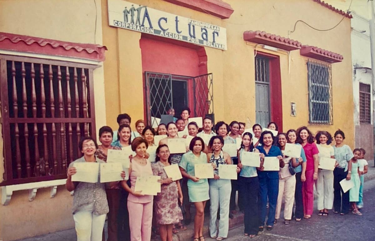 Han sido 35 años trabajando por las empresas y cuidado integral de niños y niñas en Bolívar. // Cortesía: Actuar por Bolívar.
