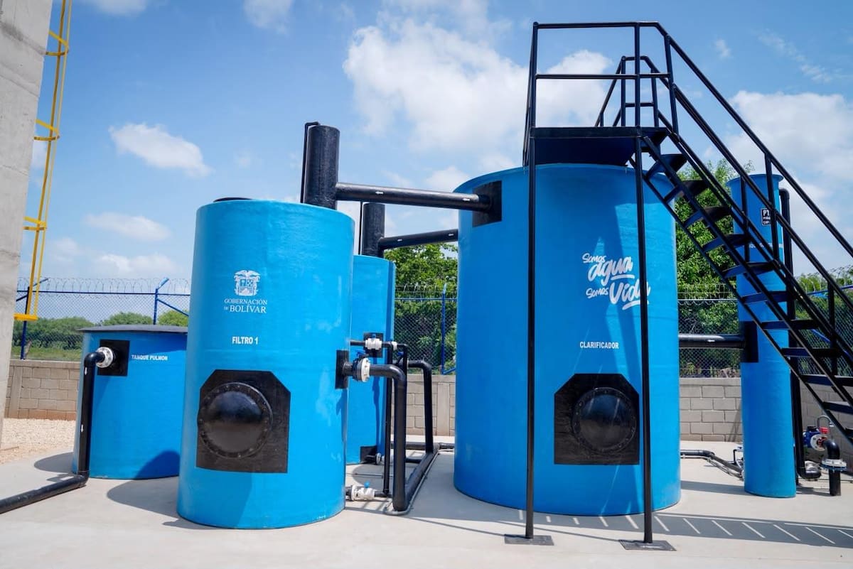 La entrega del nuevo acueducto se suma a las acciones que adelanta la Gobernación para mejorar la infraestructura de agua potable en el departamento. // Foto: cortesía - Gobernación de Bolívar