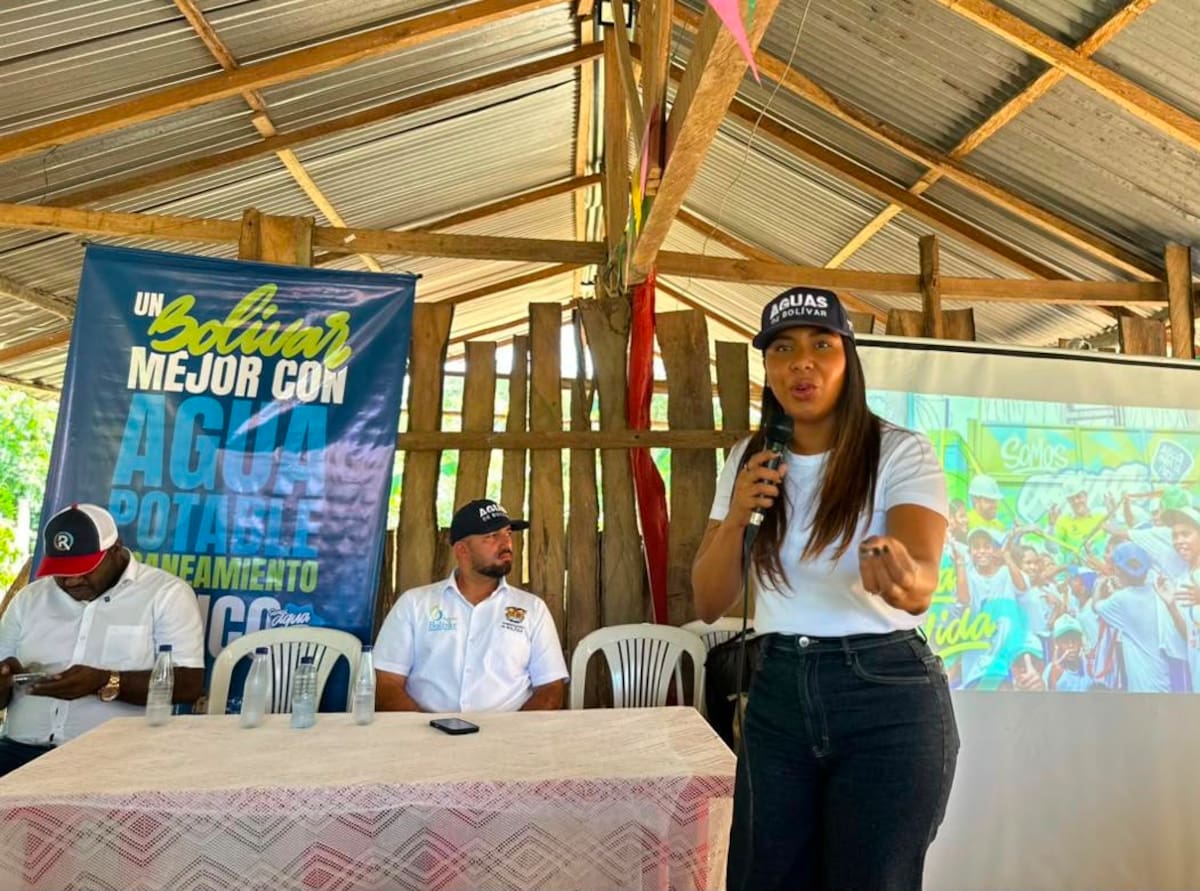 Se estima que el acueducto beneficiará a más de 700 habitantes de 200 familias en Pueblo Nuevo, María La Baja // Cortesía: Gobernación de Bolívar.