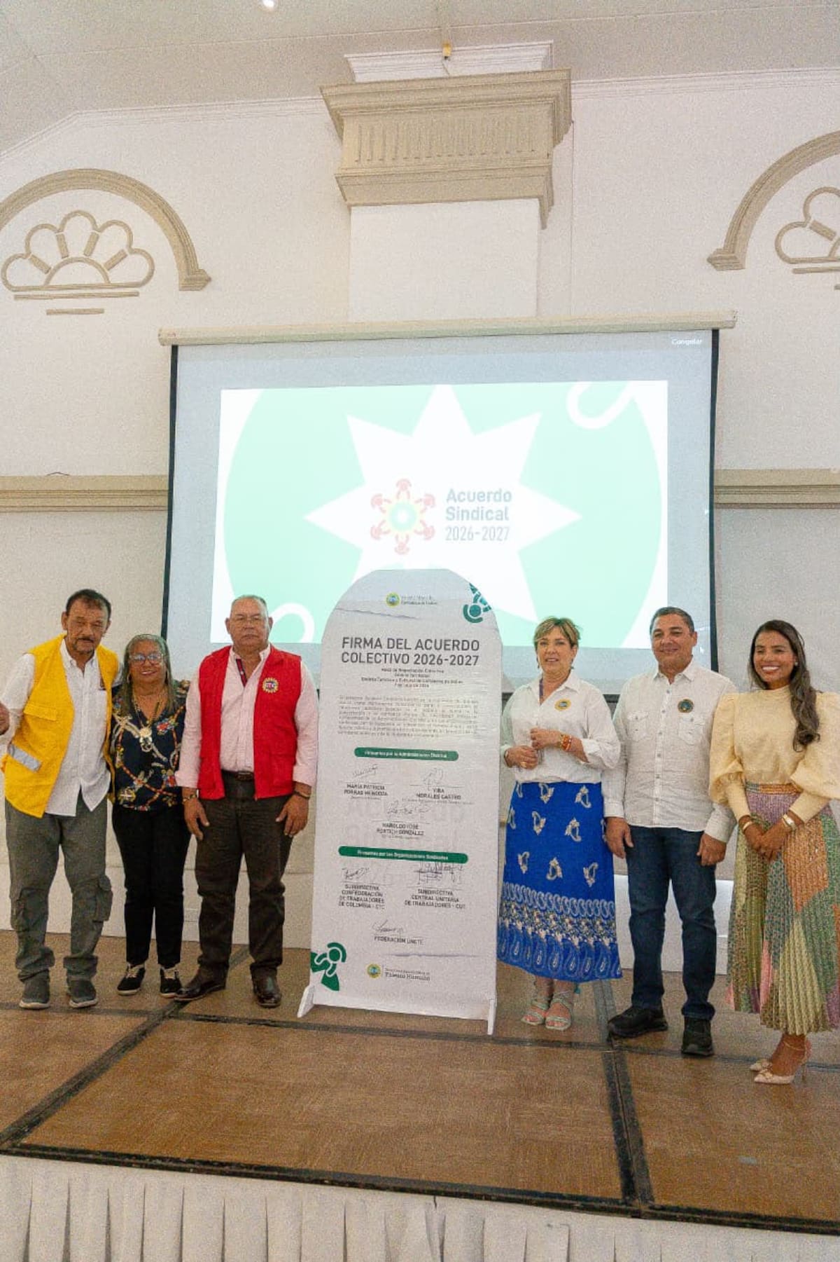 El Acuerdo Colectivo 2026 - 2027 consiste de 113 artículos. // Cortesía: Alcaldía de Cartagena.