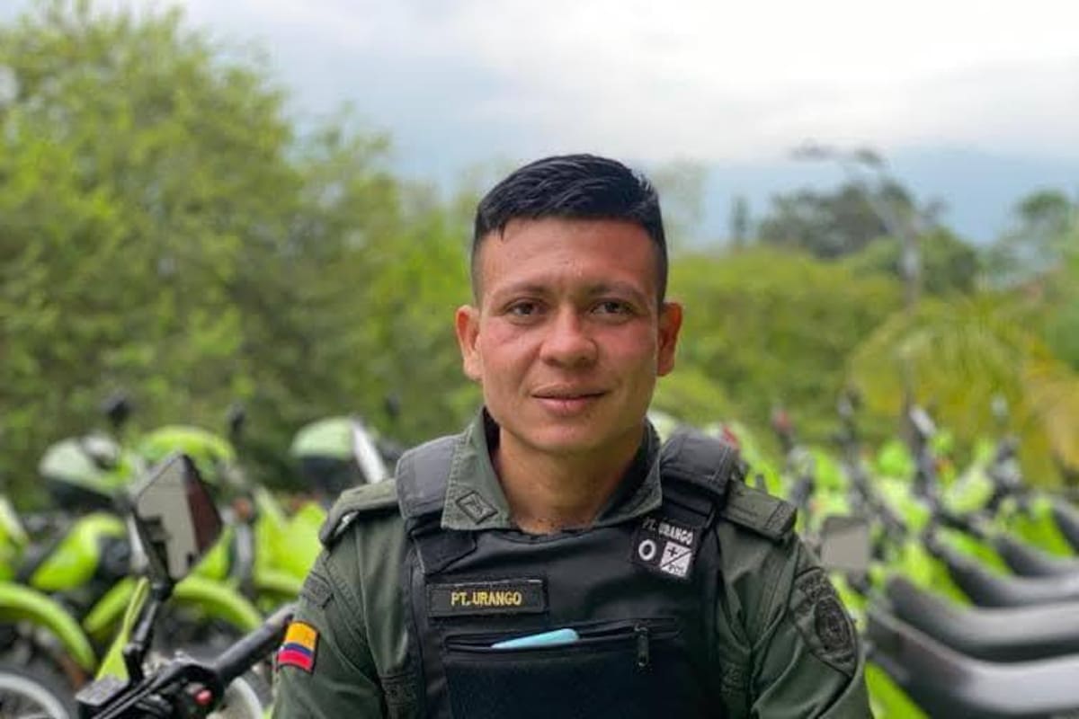 Adair Urango, el policía asesinado por sicarios mientras iba en su moto