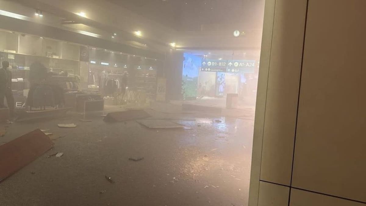 Un dron iraní impacto contra en el Aeropuerto Internacional de Dubái en los Emiratos Árabes Unidos.
Foto: redes sociales.