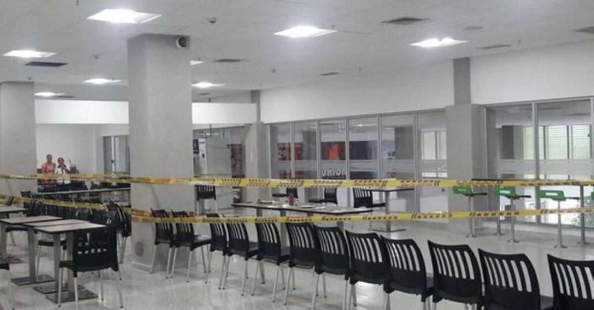 La zona afectada en el aeropuerto fue aislada para evitar tragedias. //Cortesía.