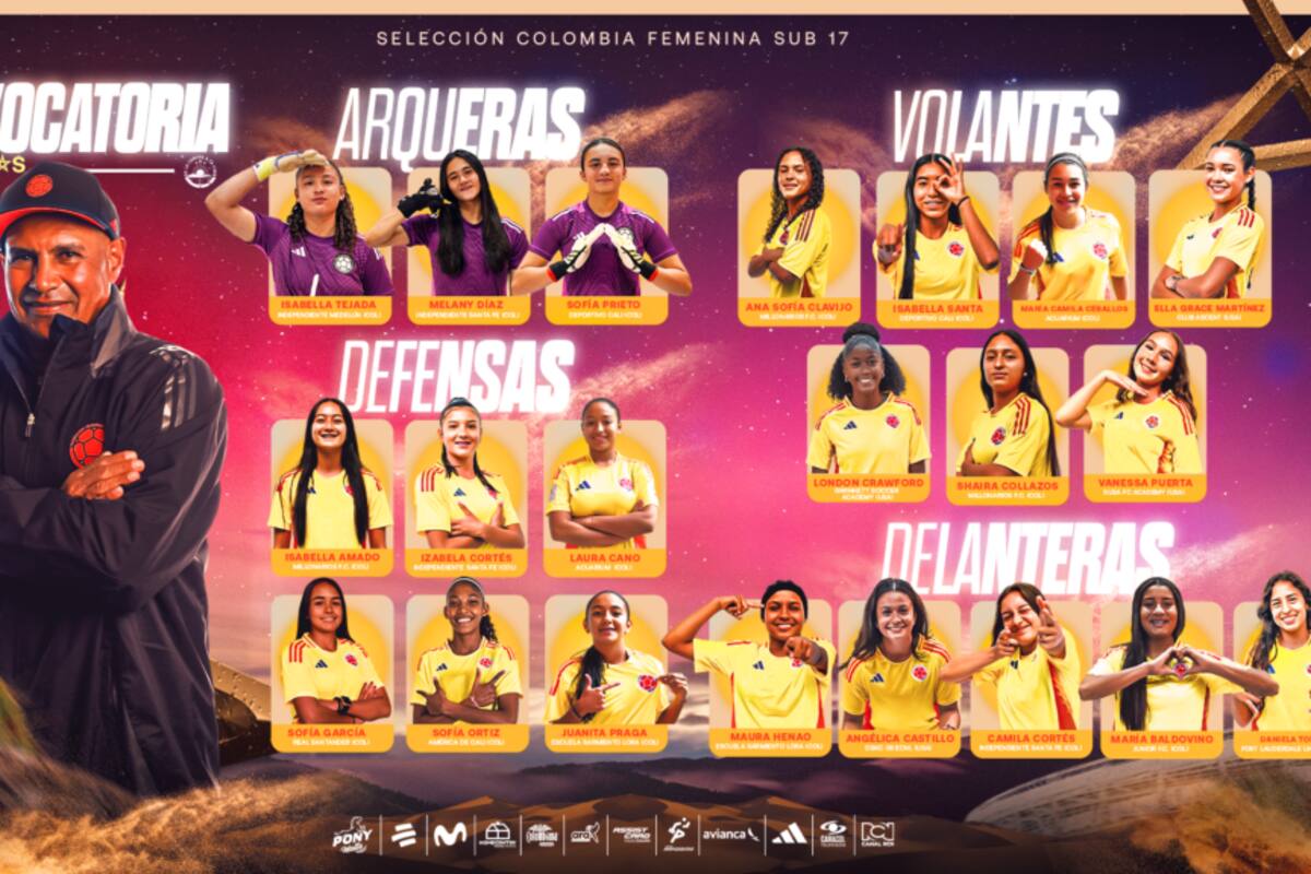 Estas son las jugadoras convocadas para el Mundial Sub-17 femenino 2025