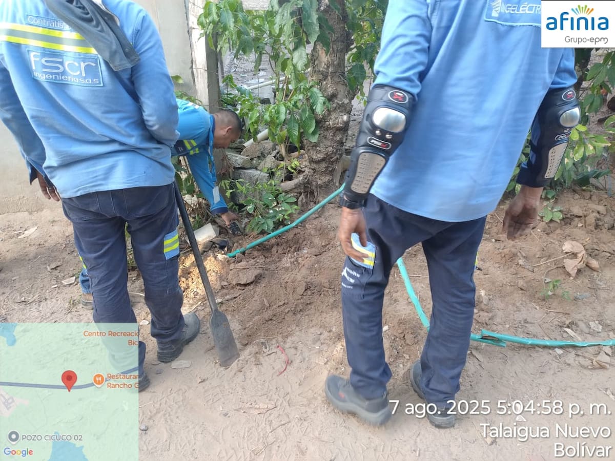 La empresa de energía detectó defraudación de fluidos eléctricos en una finca de Bolívar. // Foto: Cortesía - Afinia.