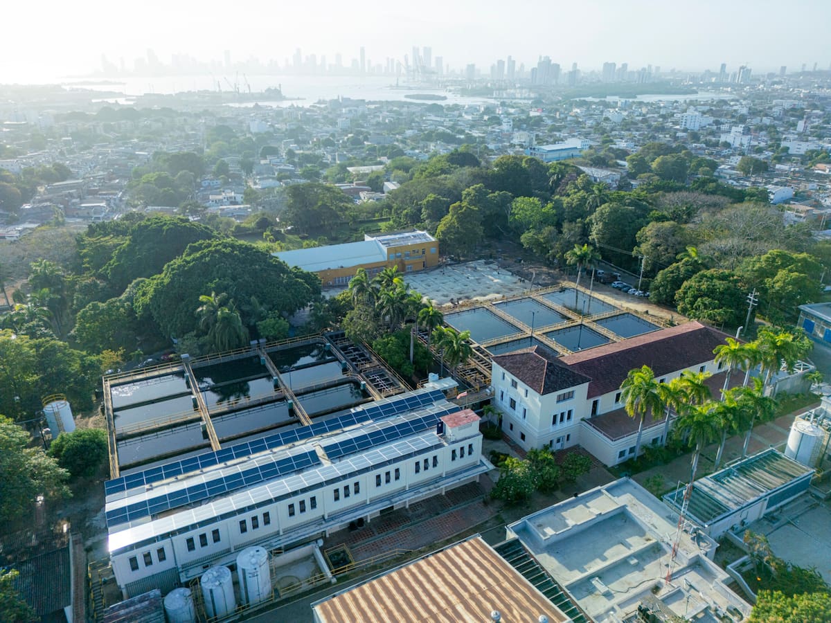 Planta de tratamiento de Aguas de Cartagena // CORTESÍA AGUAS DE CARTAGENA.