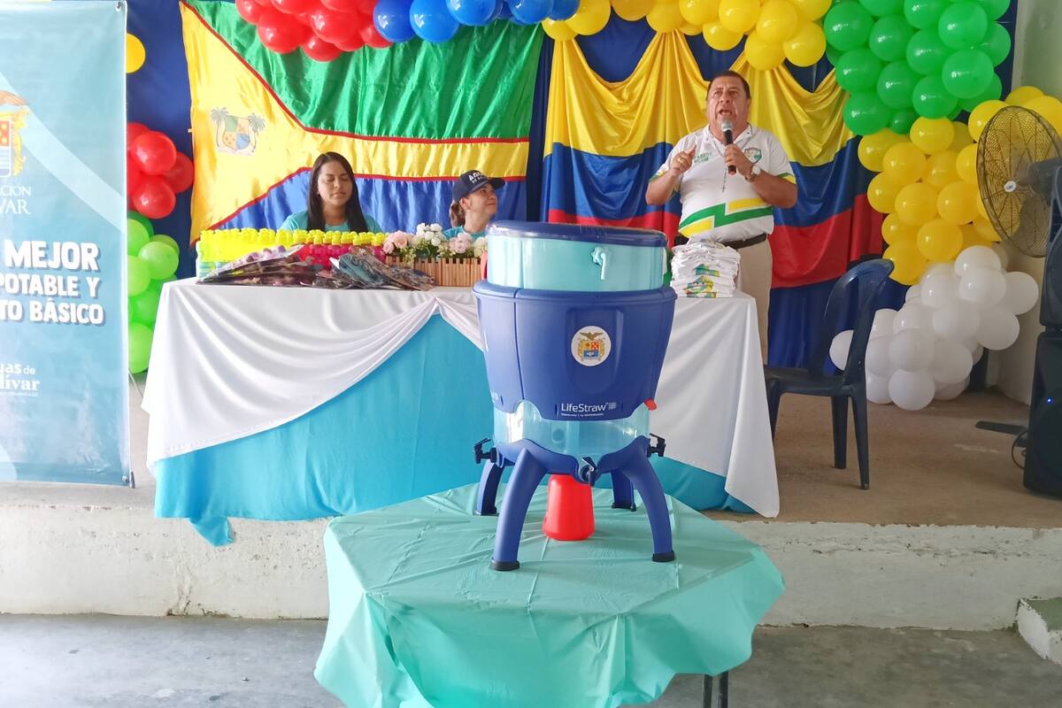 Este es el nuevo municipio de Bolívar que tiene filtro de agua potable