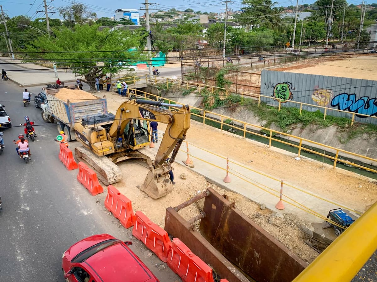 Aguas de Cartagena informó que las obras en Nuevo Bosque ya alcanzan un 75 % de avance. // Foto: Cortesía - Aguas de Cartagena.