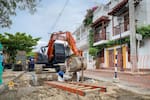 La tecnología que usó Acuacar para renovar el alcantarillado en una zona del Centro Histórico