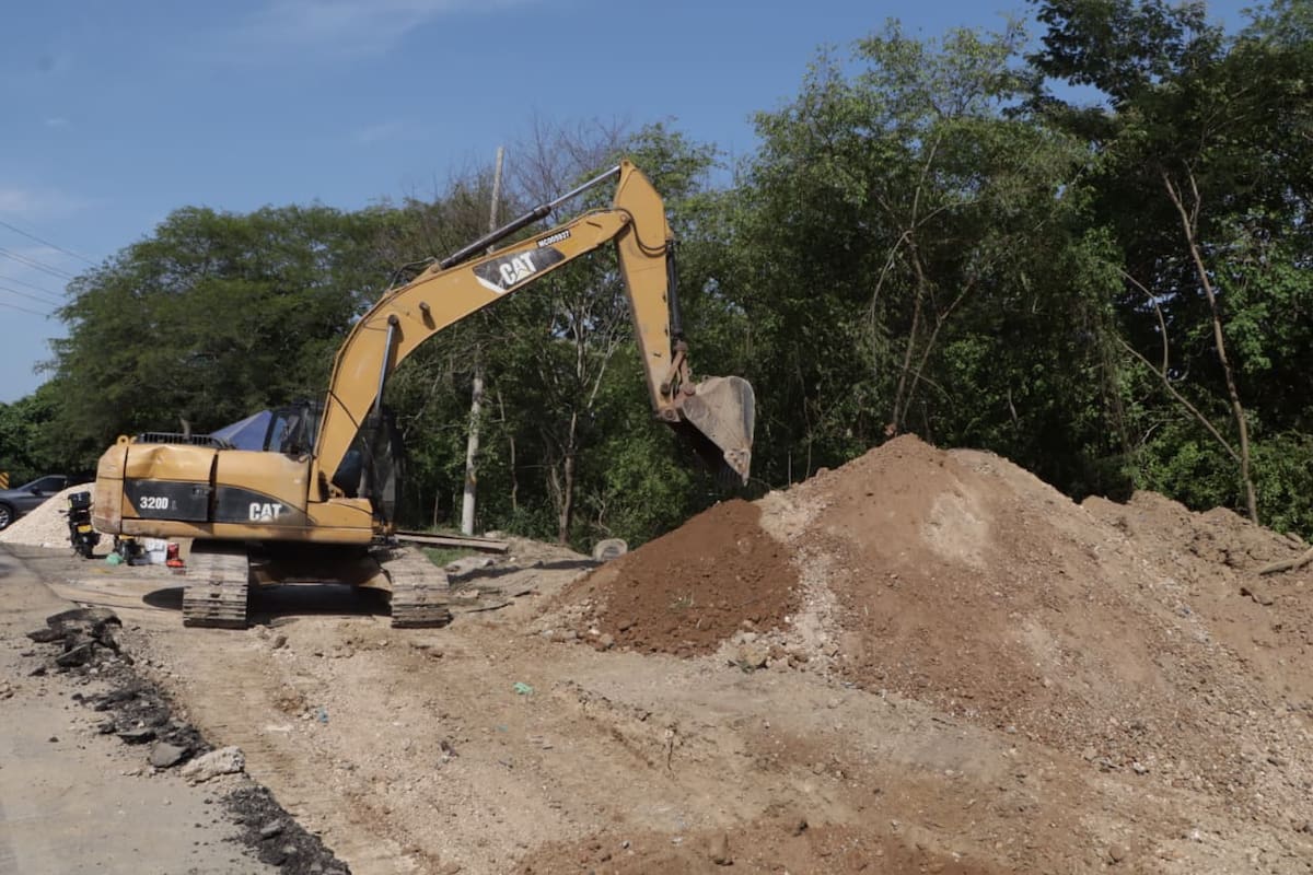 Las labores de Aguas de Cartagena en tubería llevan un avance superior al 70 %. // Foto: Cortesía - Acuacar.
