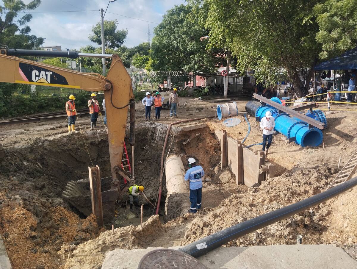 Los 26 frentes de obras prioritarias en la infraestructura del acueducto avanzan conforme al cronograma establecido. // Foto: Óscar Díaz - El Universal