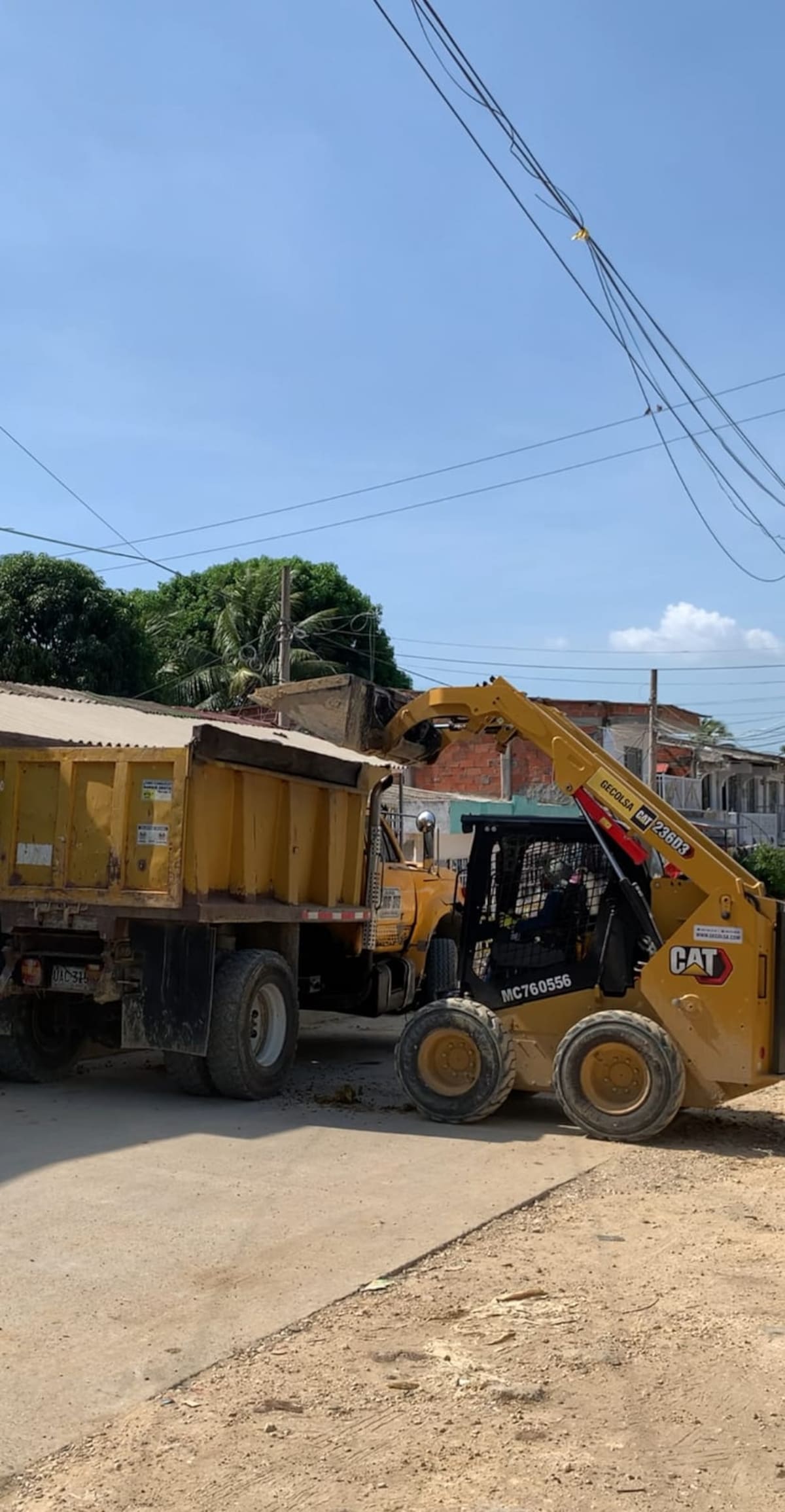Las obras de renovación de redes de acueducto en Pasacaballo Norte, contempla la instalación de nuevas tuberías en polietileno de alta densidad (PEAD) sobre las calles 35 y las carreras 6, 7 y 9. // Foto: Cortesía - Aguas de Cartagena.
