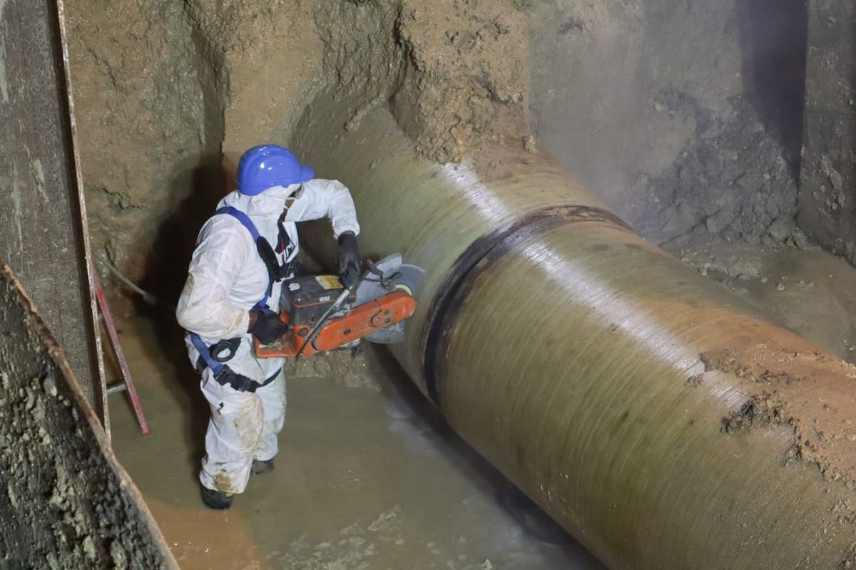 Se reestablecerá el servicio de agua en Cartagena. // Foto: Aguas de Cartagena.