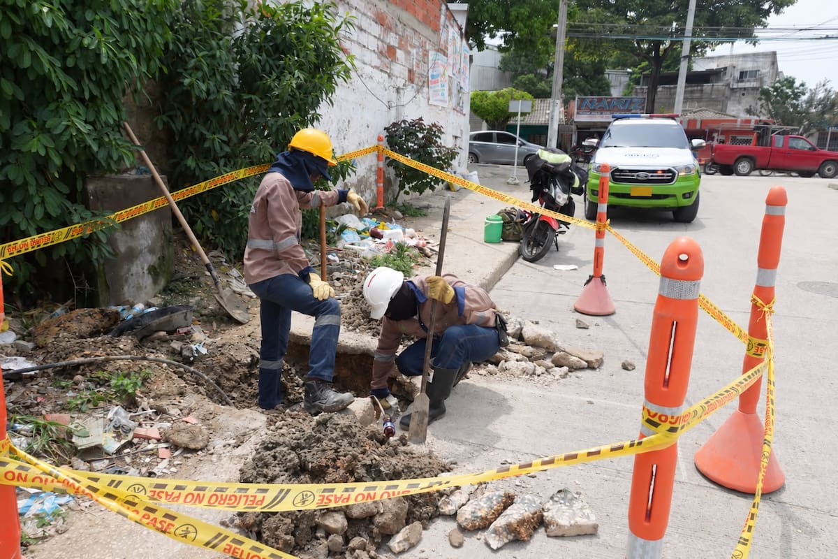 La conexión ilegal encontrada consumía lo mismo que 100 hogares cartageneros // Cortesía: Aguas de Cartagena.