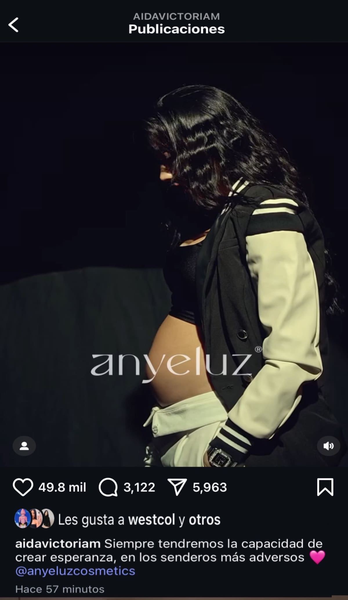 Aída Victoria Merlano reveló su embarazo con un emotivo video. //Captura de pantalla.