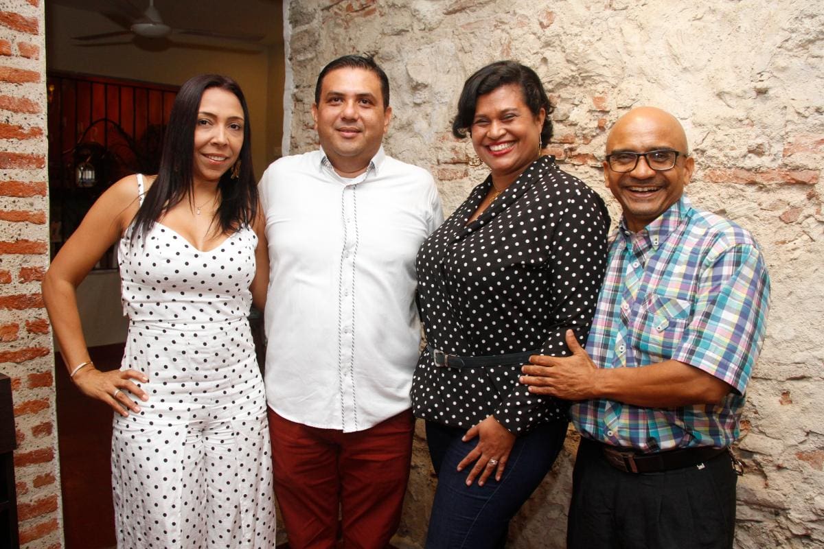 Aidé Valiente, Jorge Montoya, Lorena Muñoz y Edwin Sará.