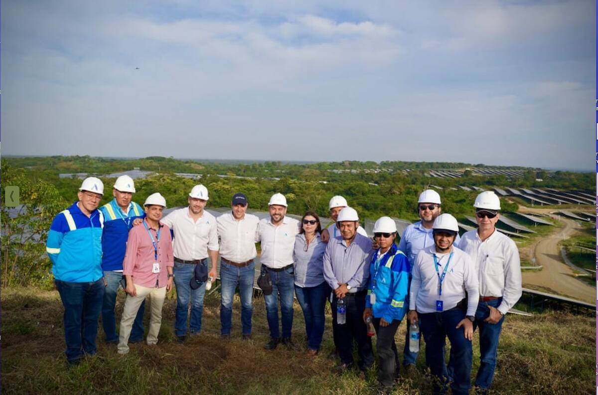 La empresa Air-e Intervenida anunció los Parques Solares Bolívar que están en el Atlántico entrenarán al Sistema Interconectado Nacional que permitirá inyectar 60 MW de energía limpia.//Cortesía.
