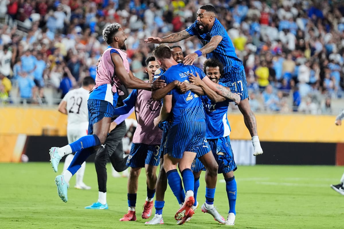 Al Hilal consiguió un triunfo histórico sobre Manchester City en el Mundial de Clubes. //Foto, AP: John Raoux