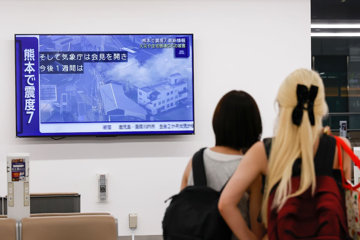 Los servicios de vuelos regionales y de conexión en Tokio, Japón se vieron afectados. // Foto: EFE/EPA/RODRIGO REYES MARIN