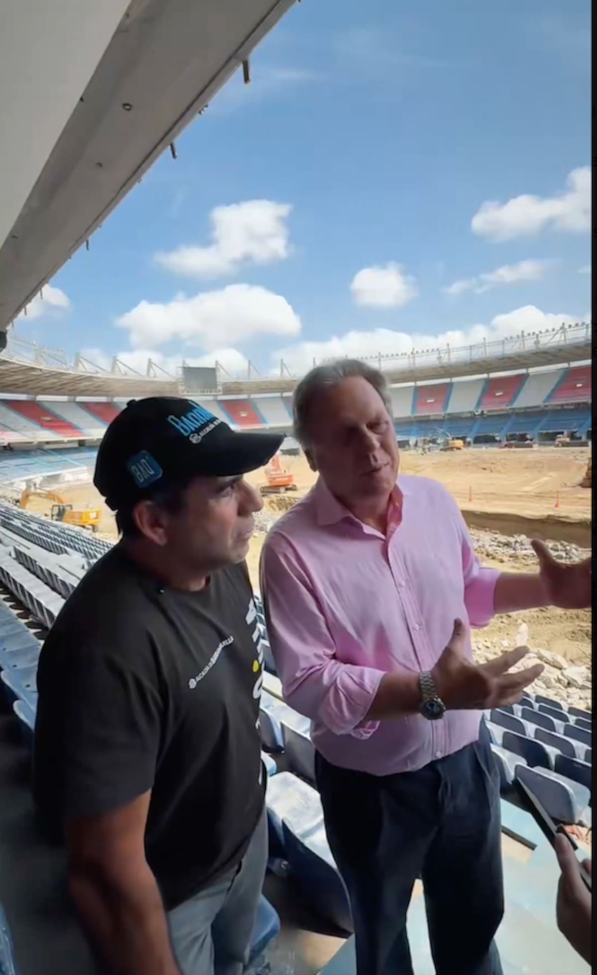 La Conmebol inspeccionó las obras que se vienen realizando en el Estadio Metropolitano Roberto Meléndez de Barranquilla con miras a la final de la Copa Sudamericana.//Cortesía Alcaldia de Barranquilla.