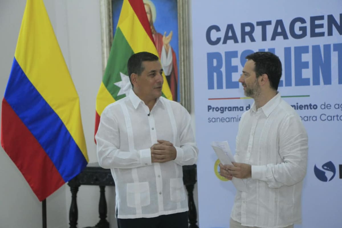 El BID aprobó un crédito de 120 mil millones para financiar obras de agua potable, alcantarillado y drenaje en Cartagena.