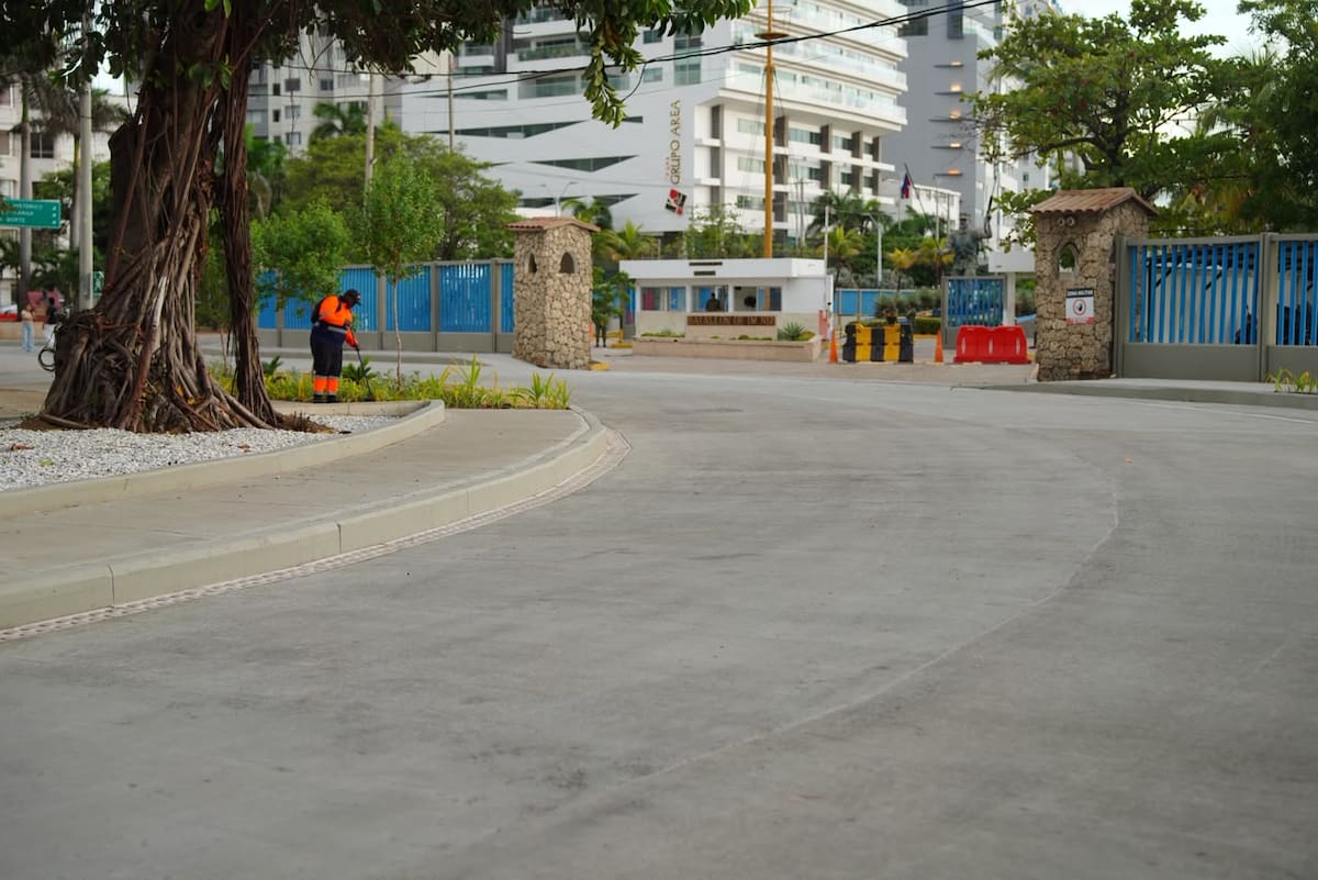 Alcaldía de Cartagena entrega el primer tramo del proyecto 4 en 1 en Bocagrande. // Cortesía - Alcaldía de Cartagena