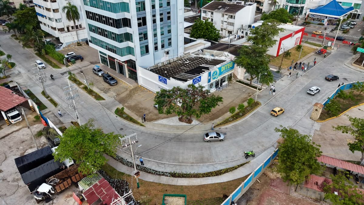 Alcaldía de Cartagena entregó el primer tramo del proyecto 4 en 1 en Bocagrande. // Cortesía - Alcaldía de Cartagena