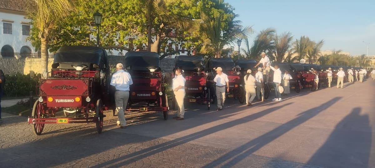 Zona de coches eléctricos en el Corredor Histórico. // Óscar Díaz - El Universal