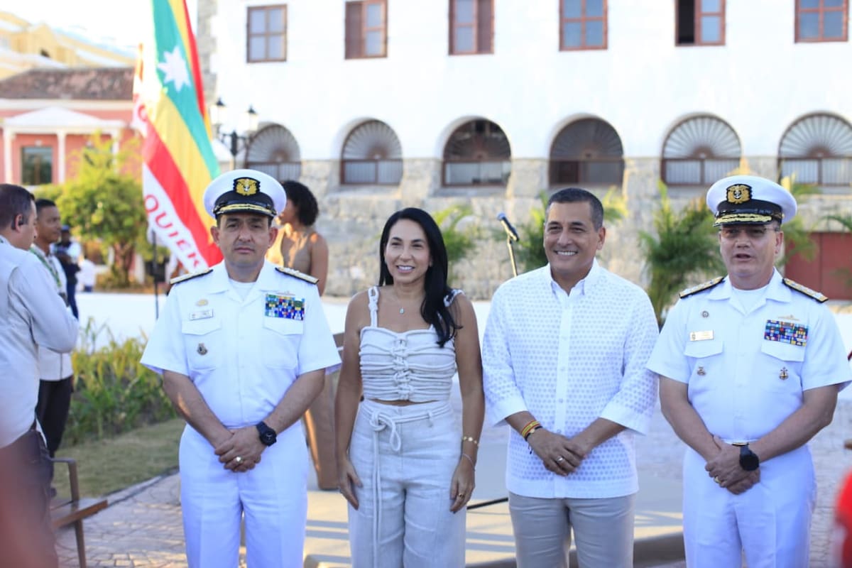 El alcalde de Cartagena, Dumek Turbay, durante la inauguración del Corredor Histórico. // Óscar Díaz - El Universal