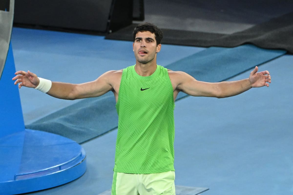 Carlos Alcaraz logró récord al llegar a la final del Abierto de Australia