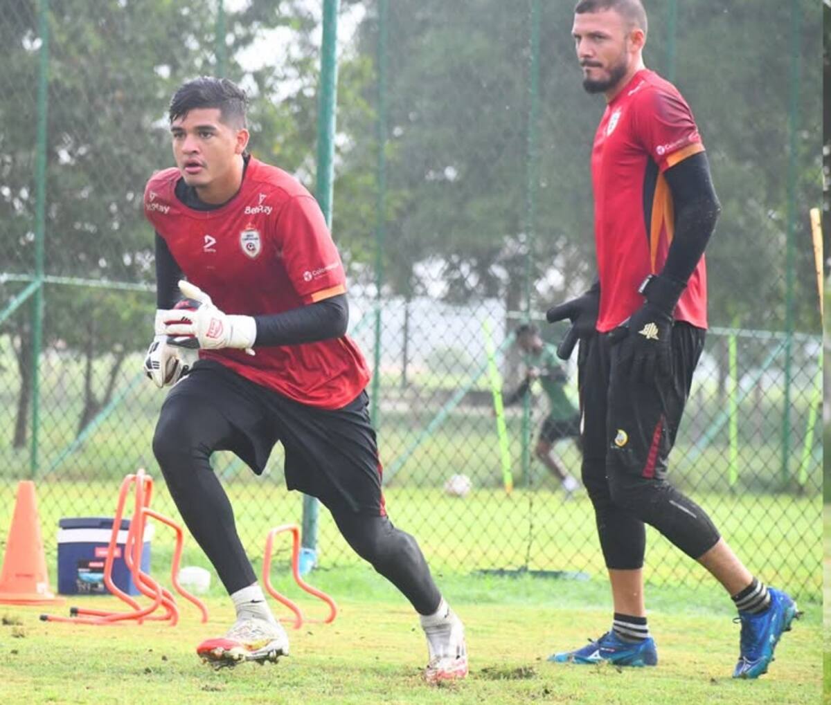 Aldo Montes y Guillermo Gómez, porteros de Real Cartagena. //Cortesía