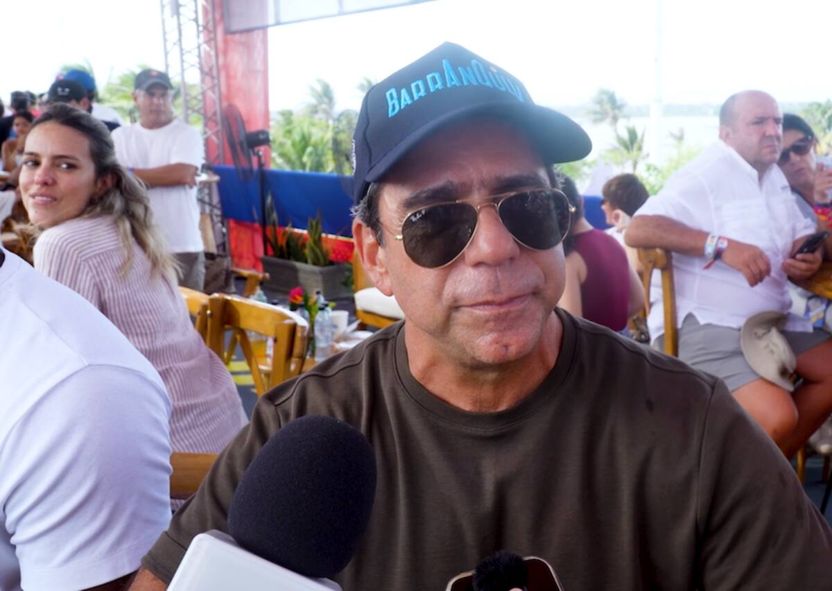 Alejandro Char, alcalde de Barranquilla, entregando declaraciones sobre el Circuito Pony Malta y lo que viene para la ciudad en el futuro.// Cortesía Alcaldía de Barranquilla.