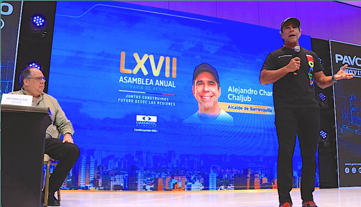 El alcalde Alejandro Char durante su participación en la LXVII Asamblea Regional de Afiliados de Camacol//Cortesía Alcaldía de Barranquilla.