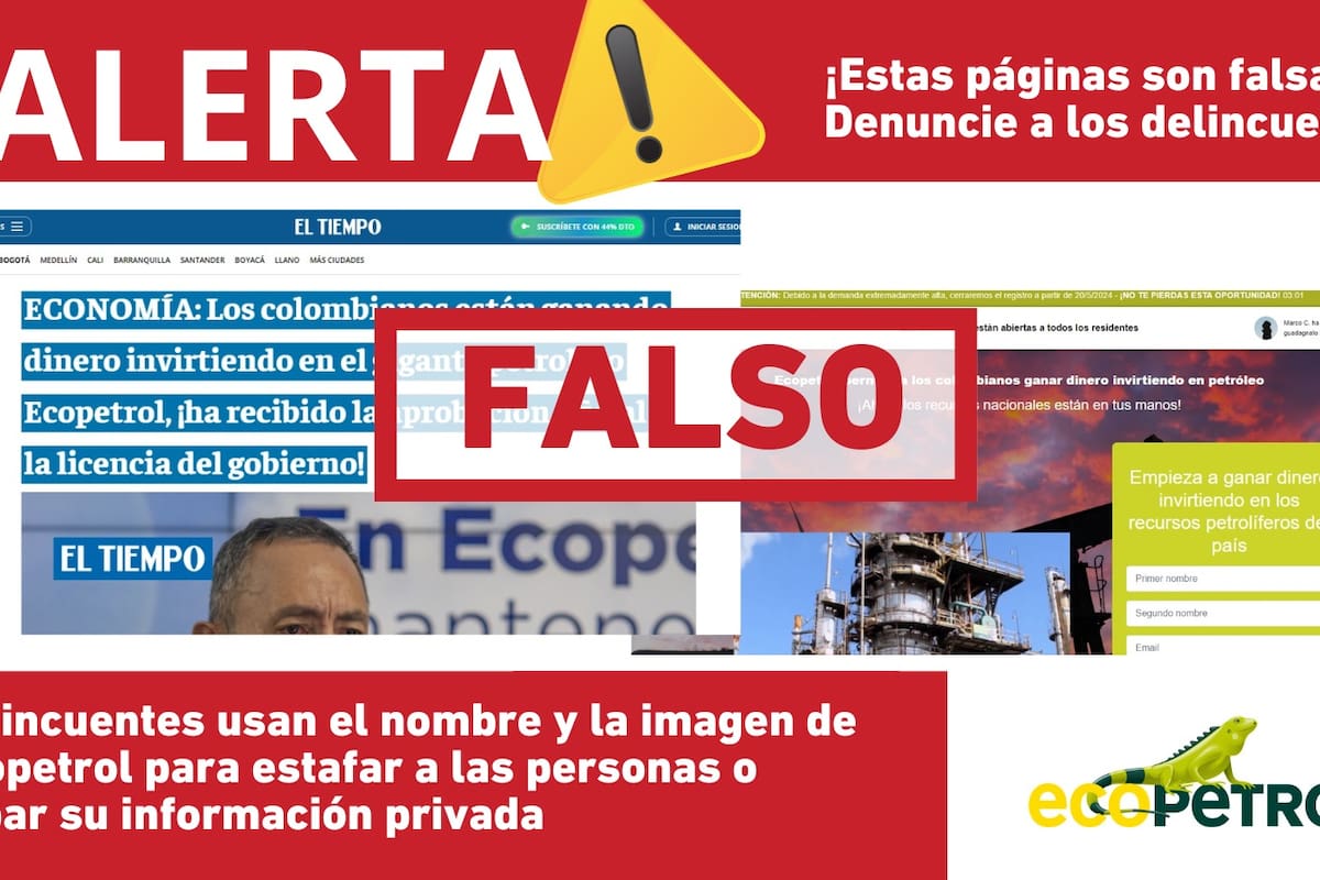 ¡No caiga! Ecopetrol advierte sobre fraudes en línea y falsas ofertas de empleo