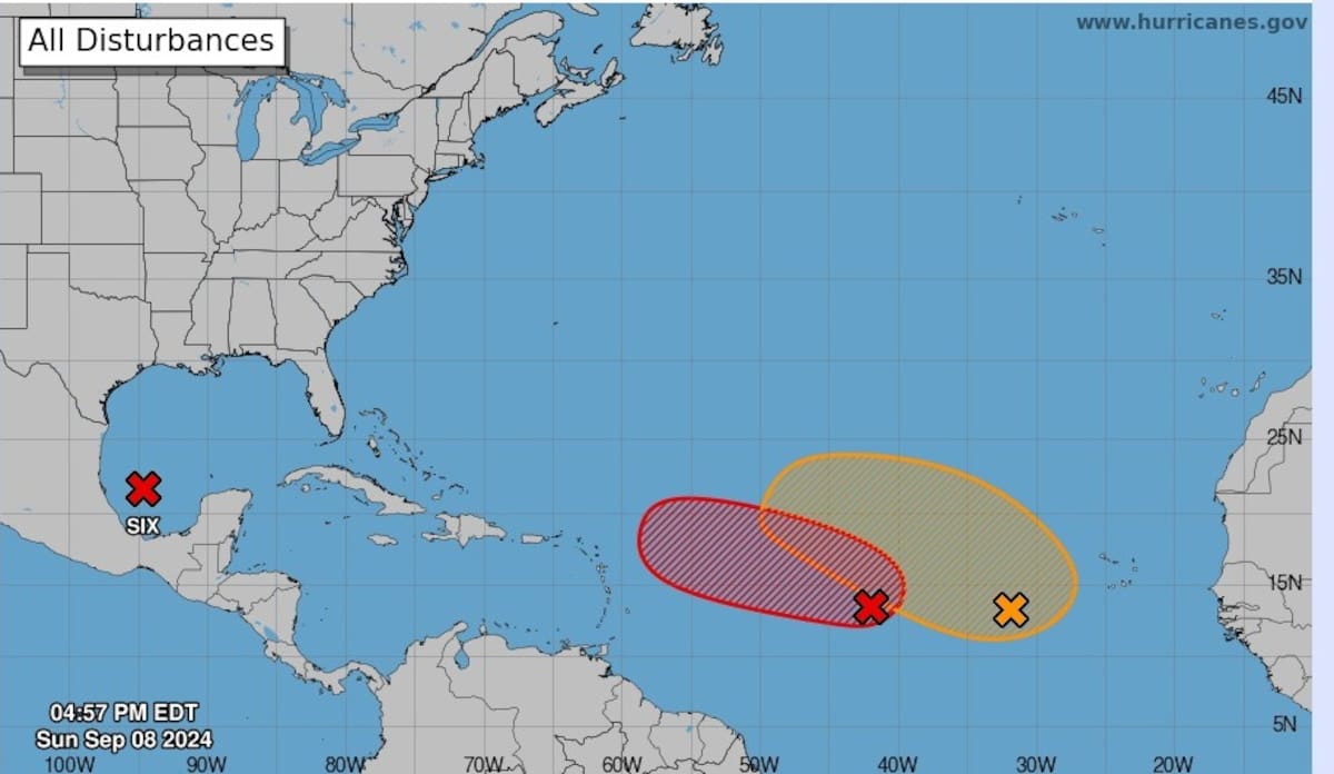 Perspectiva del Tiempo Tropical. //
SNM Centro Nacional de Huracanes Miami FL - 200 PM EDT Sun Sep 8 2024