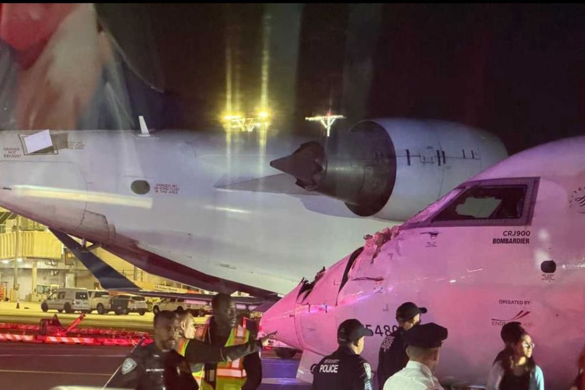 Accidente aéreo: dos aeronaves colisionan en aeropuerto de Nueva York
