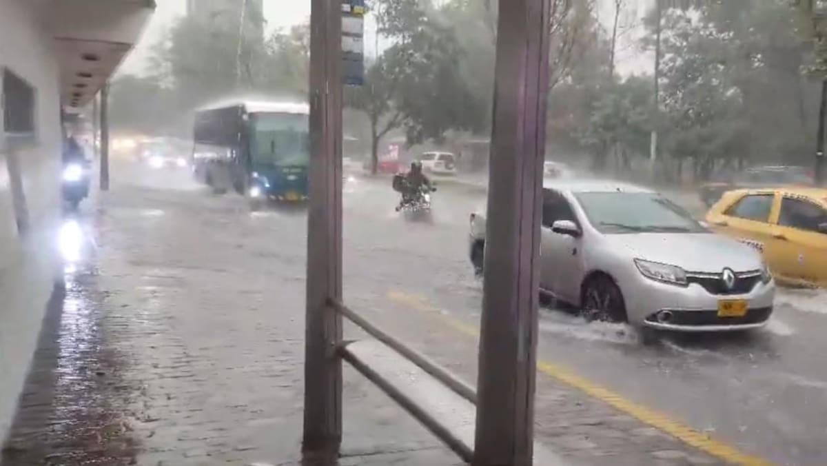 Alerta en Bogotá por inundaciones en la zona norte de la capital de la República. // Captura de pantalla.
