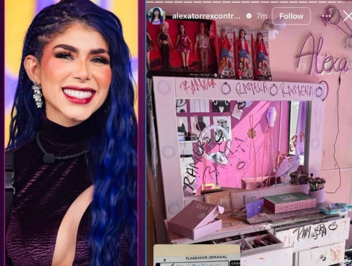 Alexa Torrex comparte imágenes de cómo quedó su apartamento tras la ruptura con Jhorman. //Foto: RCN y @alexatorrexcontreras.