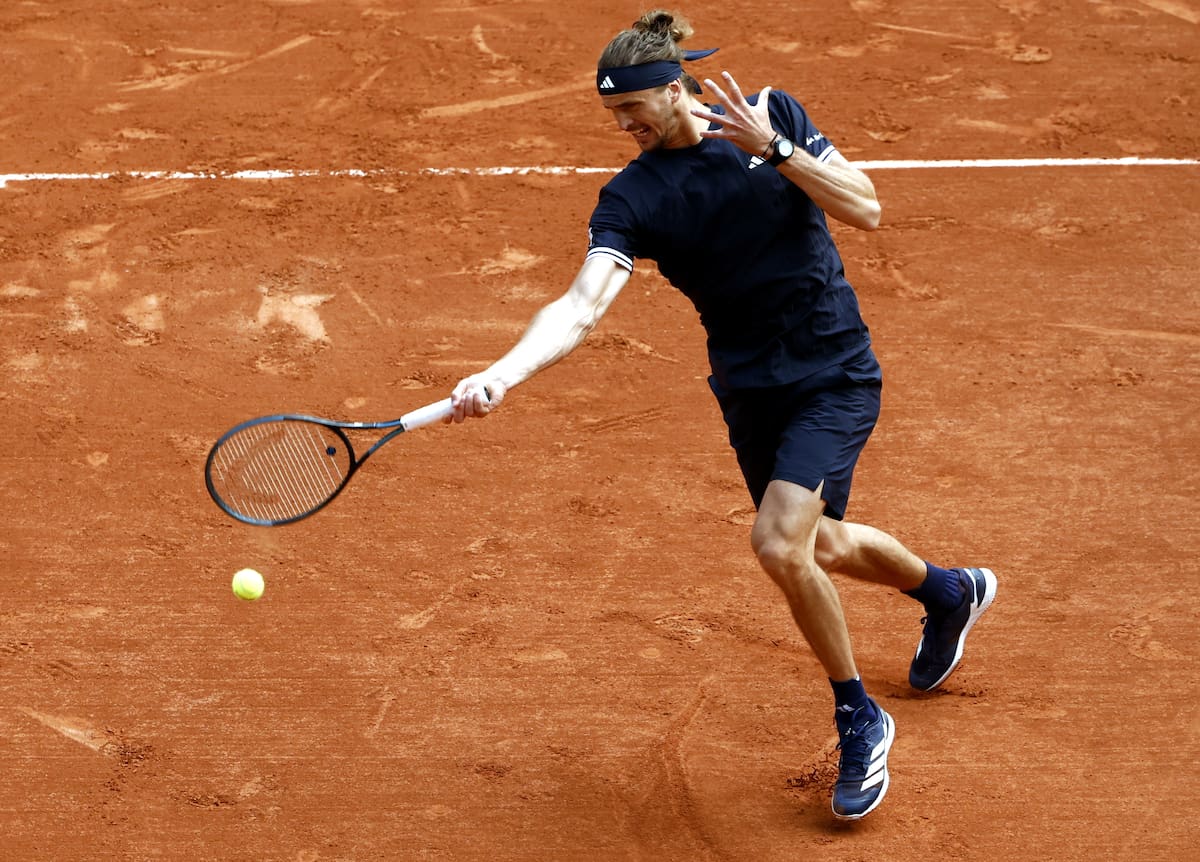 El alemán Alexander Zverev es el favorito para quedarse con el Roland Garros. //Foto, EFE: YOAN VALAT
