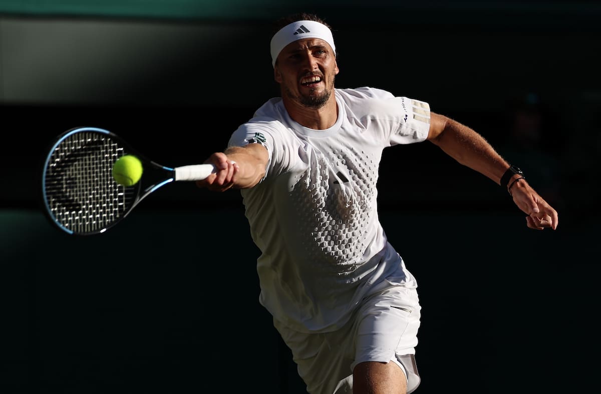 El alemán Alexander Zverev disputó una gran final contra el italiano Jannik Sinner. //Foto, EFE: NEIL HALL
