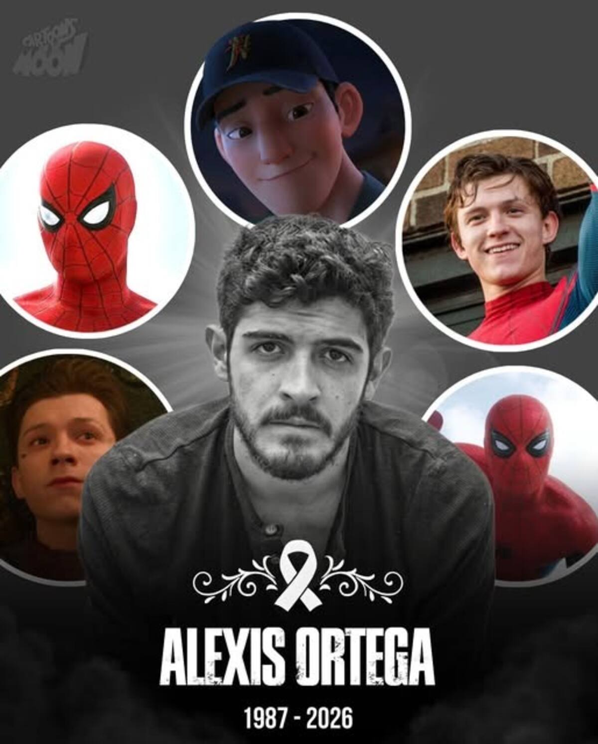 Él es Alexis Ortega, el actor que dio voz latina a Tom Holland en Spider-Man. //
Foto tomada de Facebook: Cartoons On The Moon